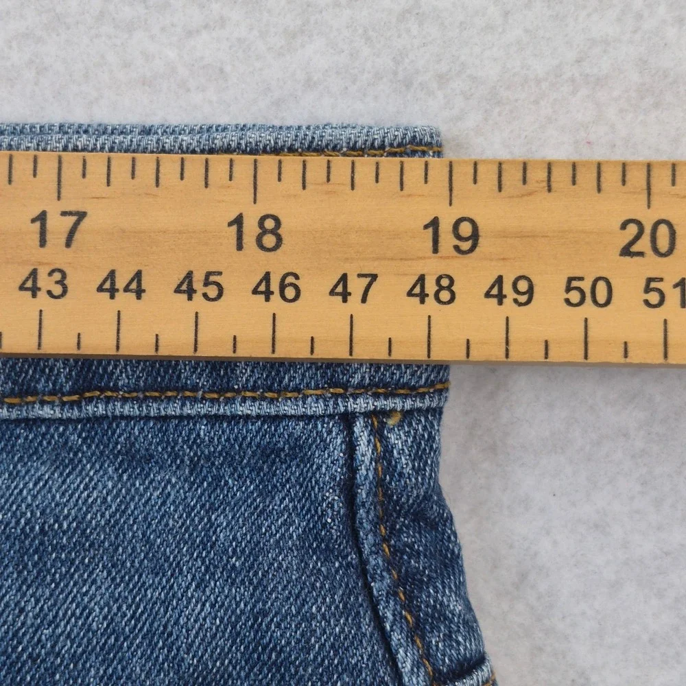 Madewell High Rise Denim Shorts Women's Size 33 Medium Wash Raw Hem